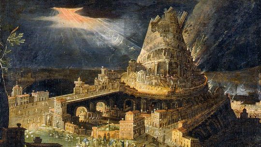 Нидерландский мастер. «Разрушение Вавилонской башни». Фото: ГМИИ им. А.С.Пушкина